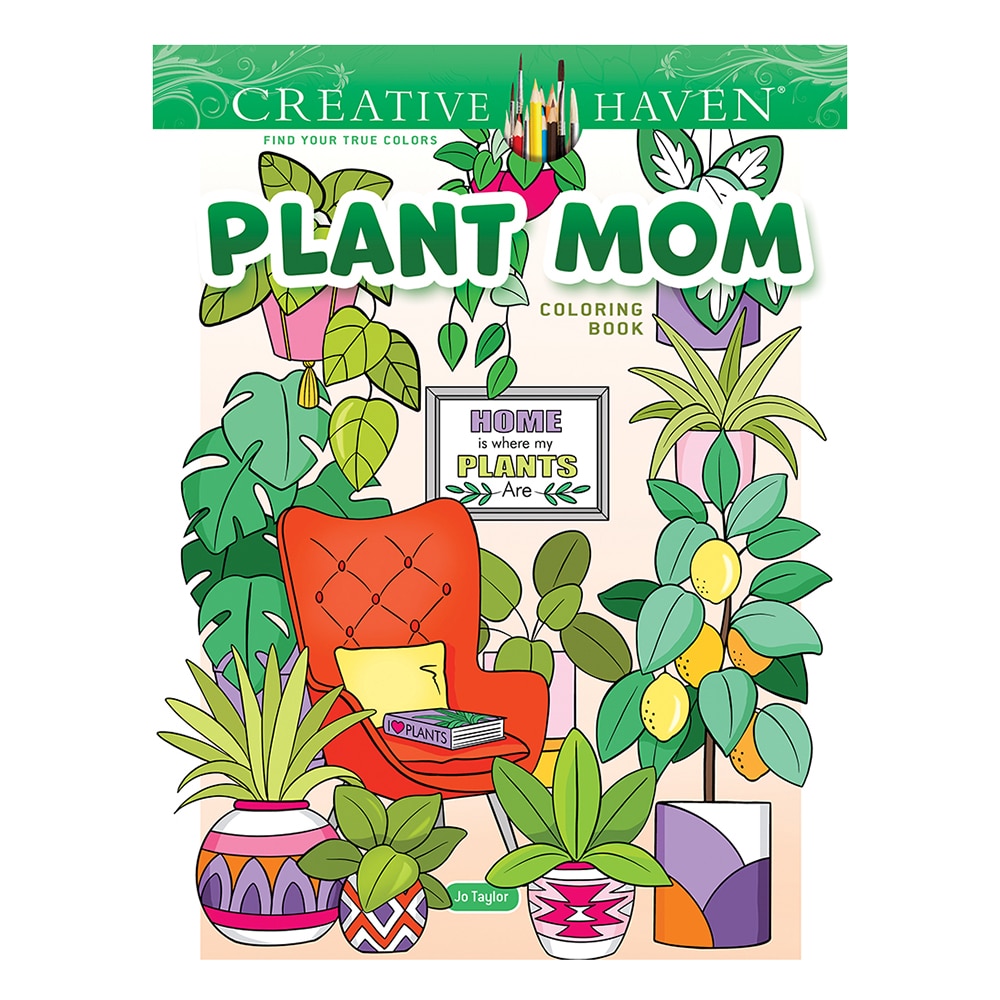 Dover, Creative Haven, Coloring Book, Plant Mom